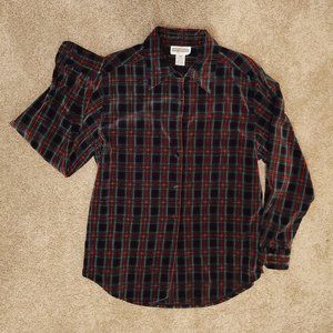 Velveteen Cotton Blouse, Size M, Worn Only Once!